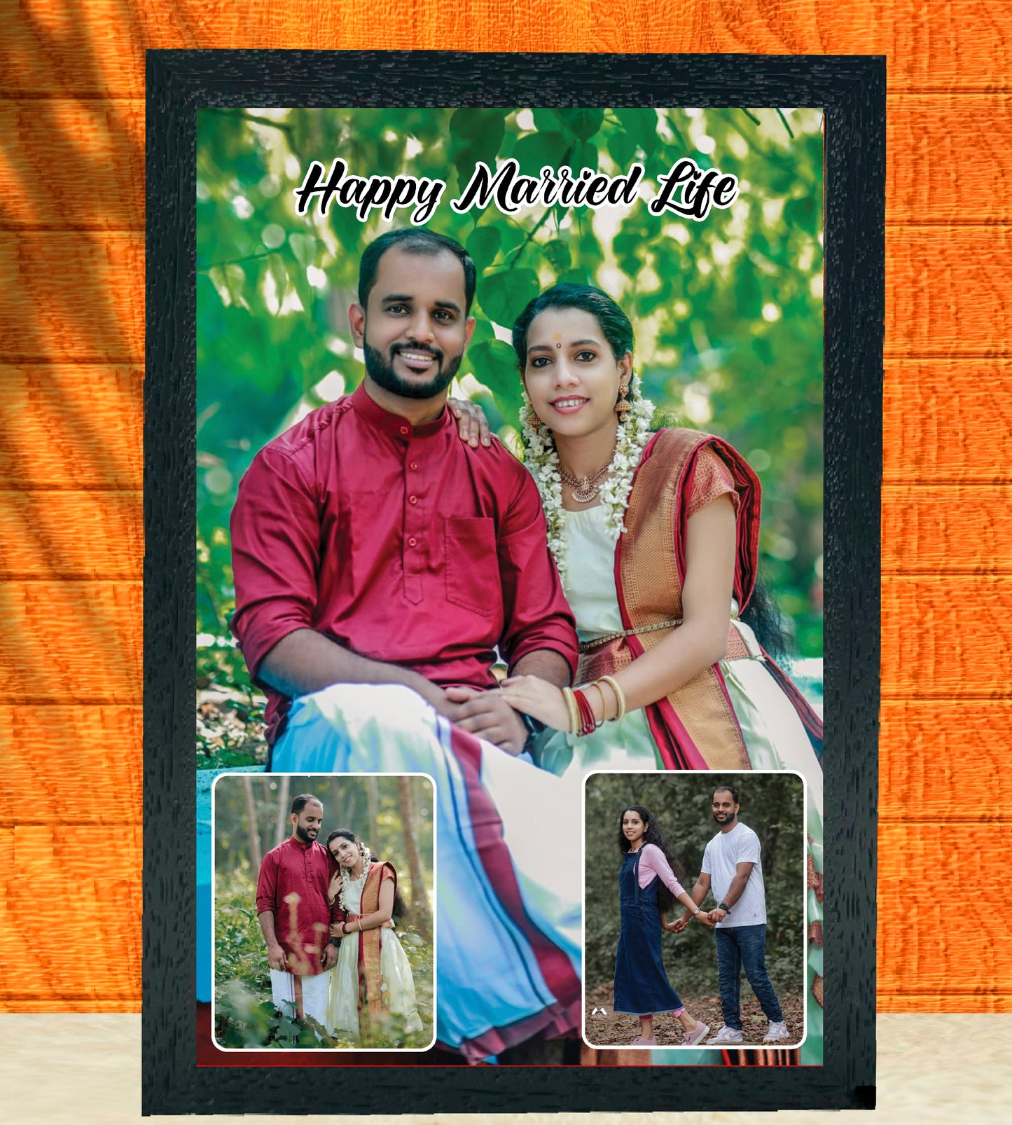 3 Photo Design with 1 Main Highlight frame