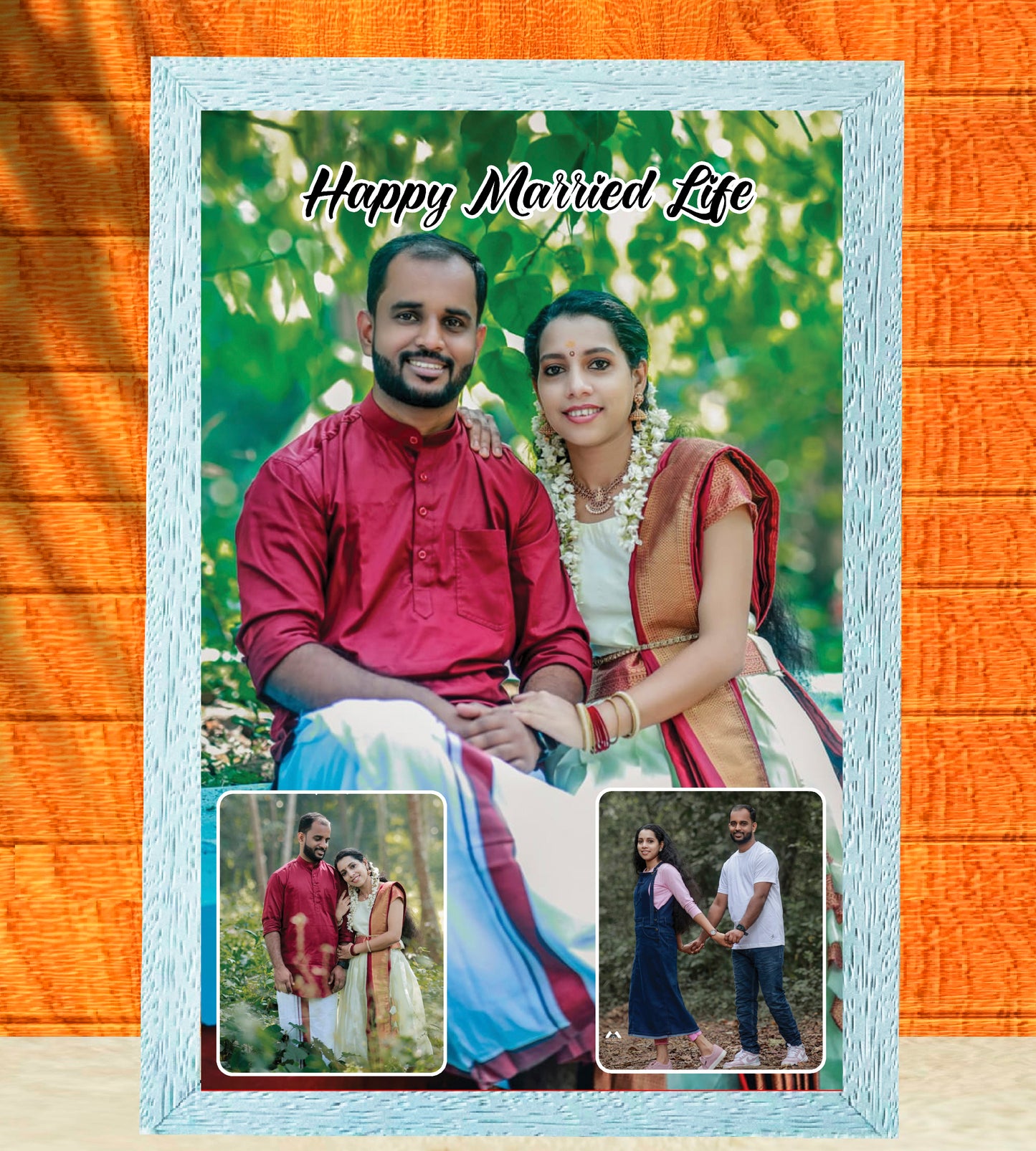 3 Photo Design with 1 Main Highlight frame