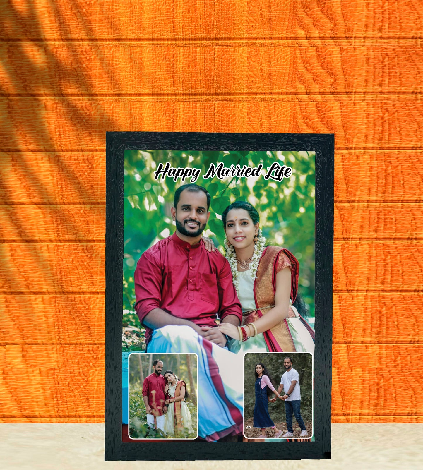 3 Photo Design with 1 Main Highlight frame