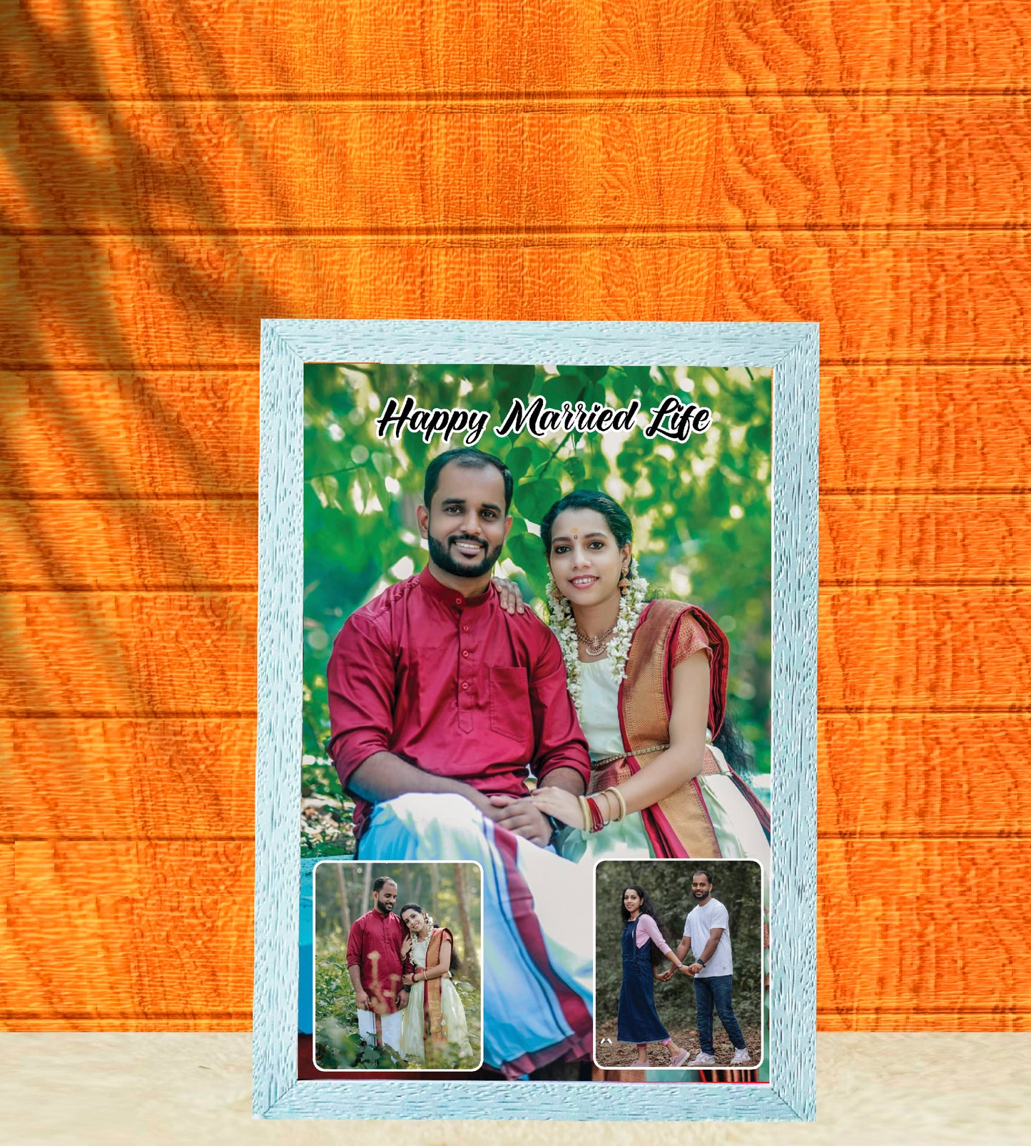 3 Photo Design with 1 Main Highlight frame