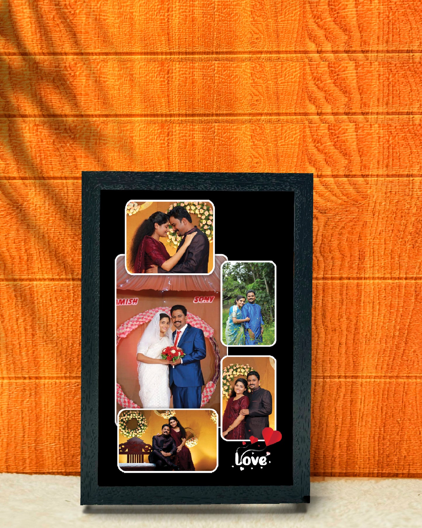 Black designed frame