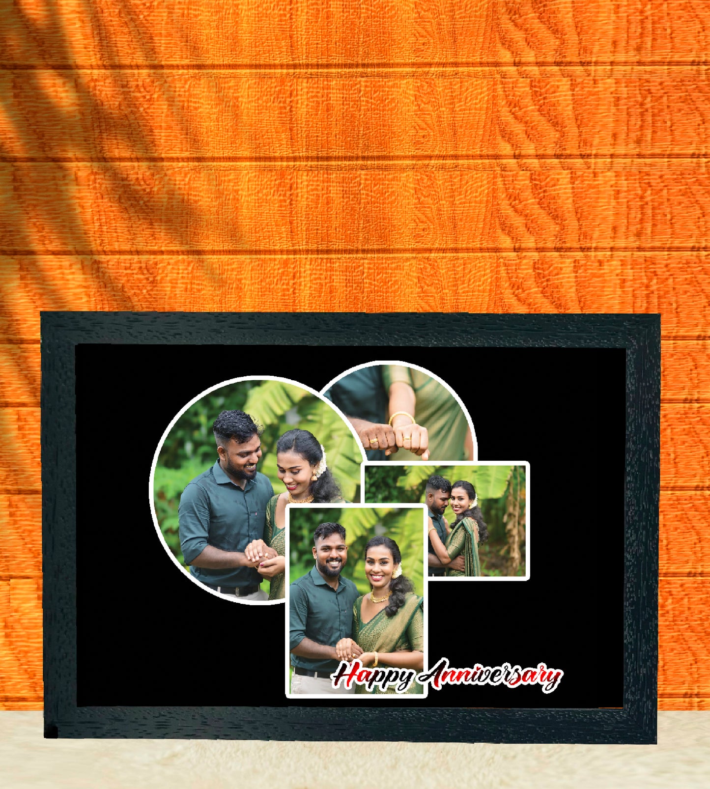 Black Theme Landscape Frame:
