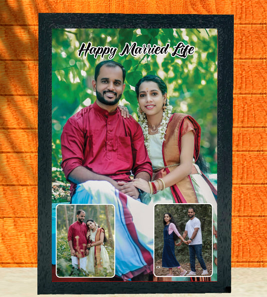 3 Photo Design with 1 Main Highlight frame
