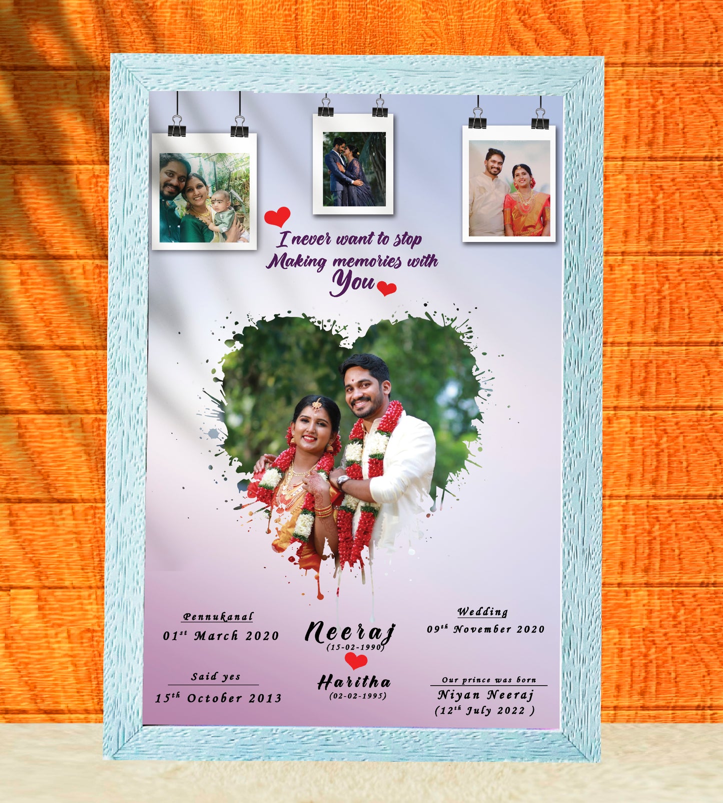 Wedding Story Frame