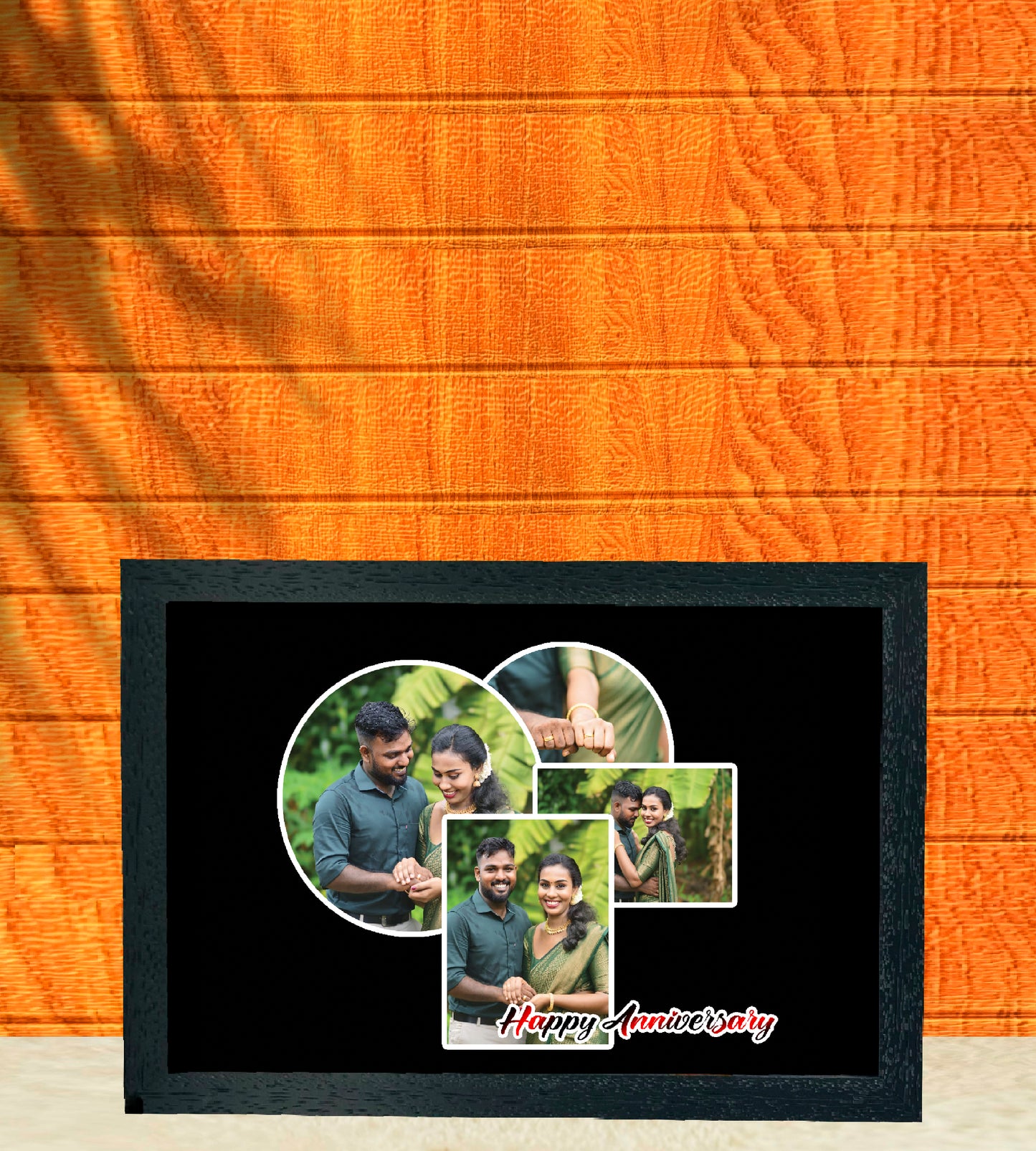 Black Theme Landscape Frame: